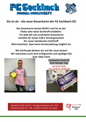 Dauerkarte FG Seckbach 26